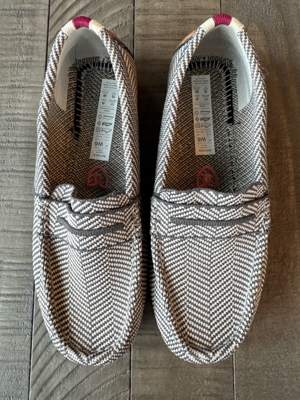 Rothy's The Driver Herringbone Iron Slip-On Loafers Women’s Size 6 - Picture 15 of 15